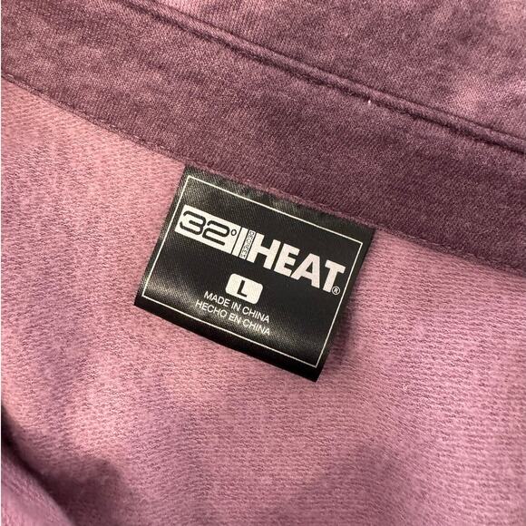 32 Degrees HEAT Large Womens Button Front Shirt Pink Plaid - Picture 4 of 8